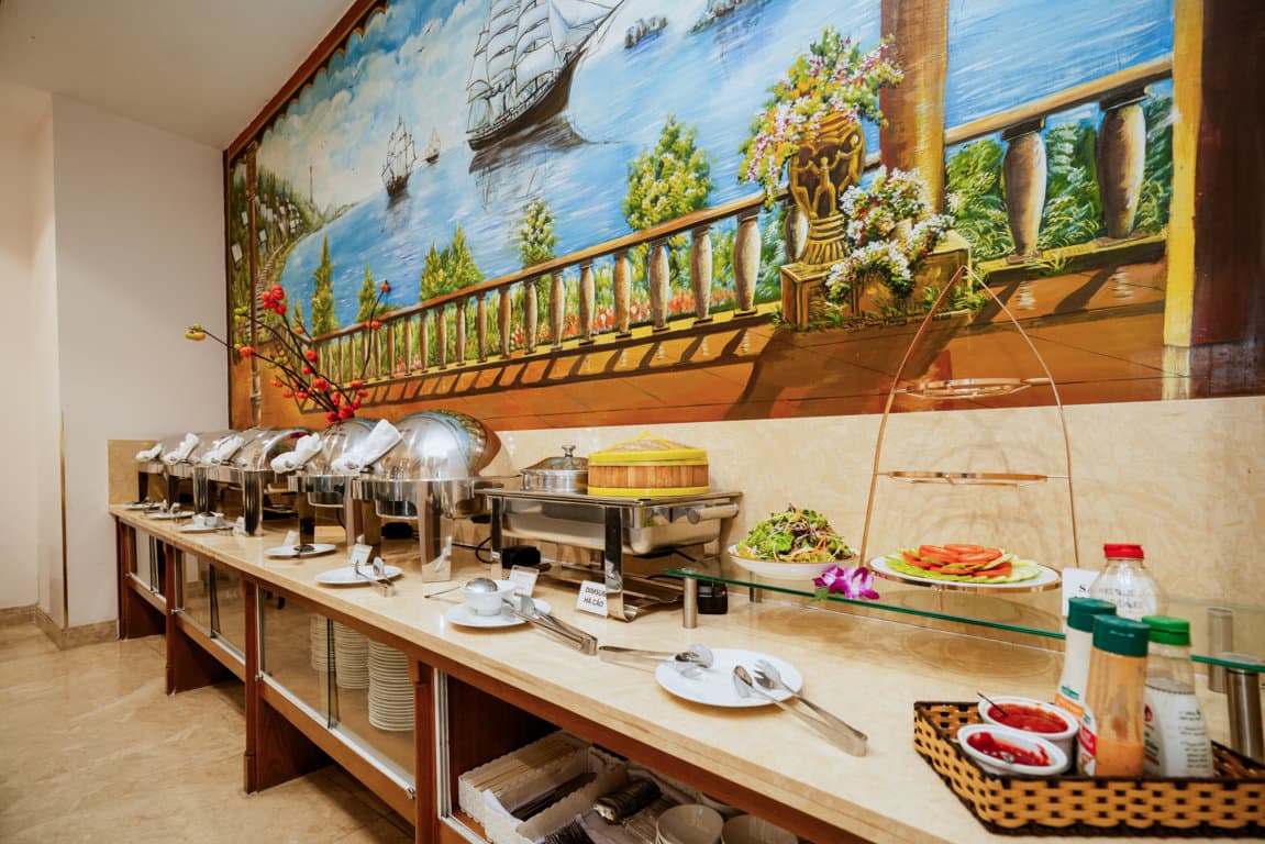 Quầy buffet bữa sáng